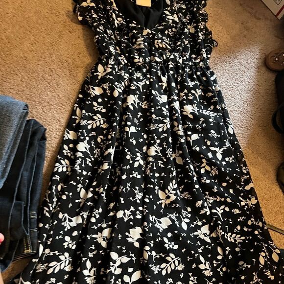 Converse black and white floral dress M - Picture 9 of 9